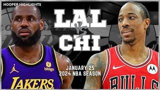 Los Angeles Lakers vs Chicago Bulls Full Game Highlights | Jan 25 | 2024 NBA Season