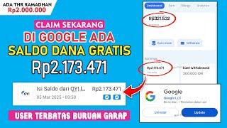 CLAIM NOW SALDO DANA GRATIS LANGSUNG DARI GOOGLE - CARA DAPAT UANG DARI INTERNET - APK PENGHASIL