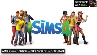 The Sims 4 / AMD Ryzen 3 3200G + GTX 1650 OC (Very High)