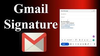 How to Add Signature in Gmail | Create a Gmail Signature With Logo, Images, and Social Link