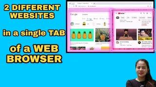 2 DIFFERENT WEBSITES IN A SINGLE TAB OF A WEB BROWSER| XRIS TUTORIALS