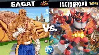 Tristan's MUGEN - Sagat (Me) Vs Incineroar (Crocok 6)