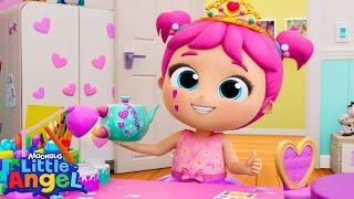 Princess Recycle Tea Party | Little Angel And Friends Kid Songs