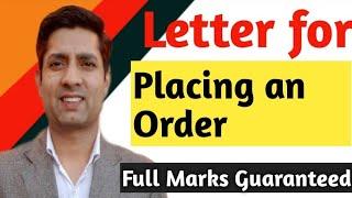 Placing Order Letter in English | Letter Writing in English | How to Write Placing Order Letter