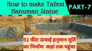 How to Make the Tallest Hanuman Statue | 51 Feet Height Hanuman Statue | Part-7 |  Samaleshwari Art