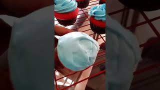 Beach cupcakes | cupcakes | Red velvet cupcakes | Red velvet | ocean | beach vibes| cake shorts |