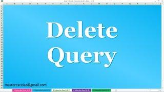 How to Delete Query in Power Query Editor MS Excel 2016