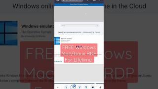 How To Get Free Window/Mac/Linux RDP For Lifetime| For Educational Purposes Only