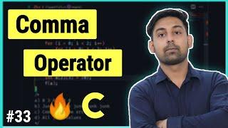 Comma Operator In C Programming | Full Lecture In Hindi | By Nirbhay Kaushik