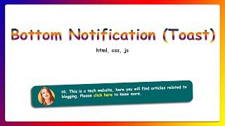 How To Add A Responsive Popup Ad To Your Blogger Website 2022 | Custom Notification html css js