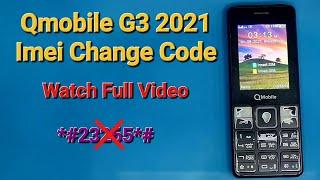 Qmobile G3 2021 Imei Change Code ||   ️  Working || All Models Supported