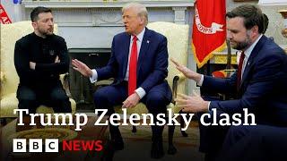 Watch in full as Zelensky and Trump clash in fiery Oval Office exchange | BBC News