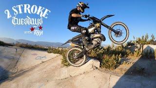 RAW URBAN FREERIDING on a 2 Stroke Dirt Bike