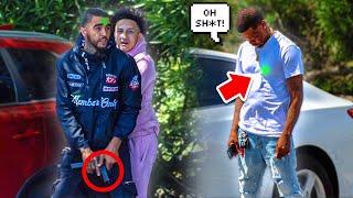 Pointing Green Beams At Thugs Prank GONE VERY WRONG!