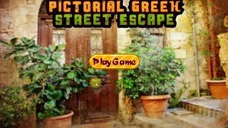 Pictorial Greek Street Escape First Escape Games walkthrough.