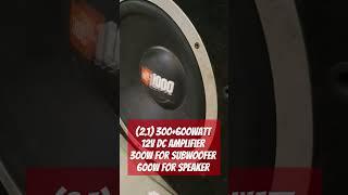 Ai wok 900watt 12v Dc Powerful Tractor Amplifier 300watt Class D For Subwoofer &600watt For Speaker