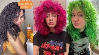 Tiktok Curly Hair Routines | Curly Hair Hacks - Tiktok Compilation