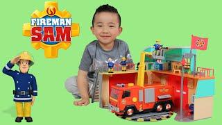 Fireman Sam Fire Station Jupiter Fire Truck Engine Ckn Toys