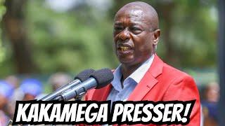 LIVE! Former DP Gachagua's Explosive Press Briefing in Kakamega after He Was Teargassed in Nyandarua