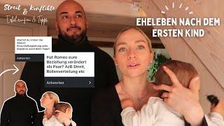 Eheleben nach dem ersten Kind | Tipps & Erfahrungen|  Einschlafroutine bei Baby | Q&A