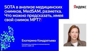 Что можно предсказать по снимку МРТ? SOTA, MedSAM, разметка | Екатерина Кондратьева, LiteBC Ltd.