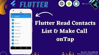 How to read contacts in Flutter App