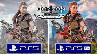 Horizon Zero Dawn Remastered PS5 vs PS5 Pro Graphics Comparison