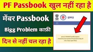 08/03/2025 PF Passbook Open Nhi Ho Raha Hai | epfo passbook not open | member passbook not open