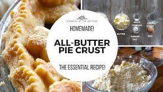 ALL-BUTTER PIE CRUST Recipe | Flaky & Tender