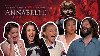 ANNABELLE cast teaches us how to scream! | ANNABELLE COMES HOME