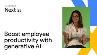 Boost employee productivity with generative AI applications for the enterprise