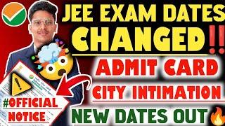 JEE Mains Admit Card 2025 |OFFICIAL‼️|JEE Main City Intimation 2025 | Jee Main Admit Card 2025 #jee