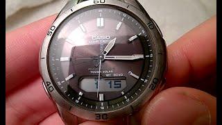 Casio Wave Ceptor watch - Adjust the hour manually and through Radio