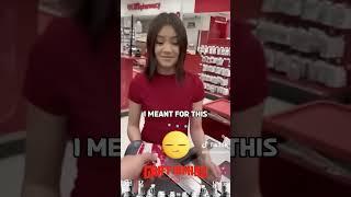 Target Cashier girl Fails to charm Man #shorts