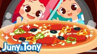 Pizza Song for Kids  | Let's Make a Pizza! | Food Songs for Kids | JunyTony