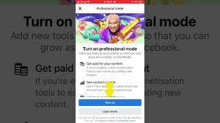 How to change facebook profile into professional page #shorts #facebook #facebookpagekaisebanaye