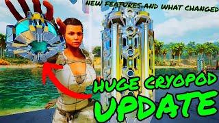 Huge CRYOPOD UPDATE in Ark Survival Ascended!! How they changed! HUGE BUFFS AND NERFS Tested!!!