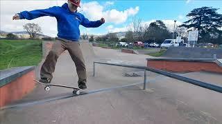 3 "old dude" bank runs..."no ollie" trick ideas for older skaters....