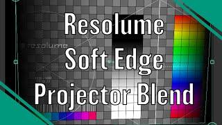 Soft Edge Projection Blend basics // Resolume