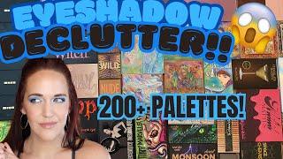  Eyeshadow Palette Collection & Declutter  200+ Palettes! (2024)