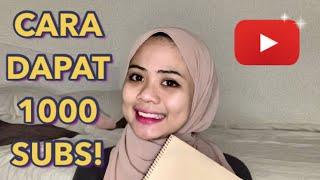 CARA MENDAPATKAN 1000 SUBSCRIBER PERTAMA DENGAN CEPAT!