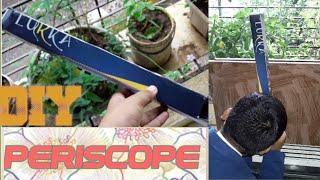 How to make a periscope without MIRRORS .Easy DIY