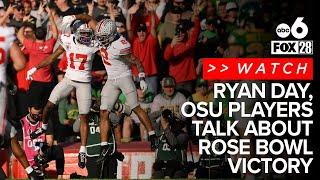 Postgame press conferences following OSU's 41-21 Rose Bowl win over Oregon