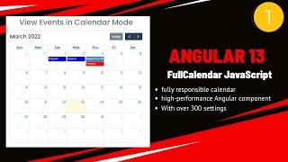 FullCalendar / Event Calendar  With  Javascript Angular 13