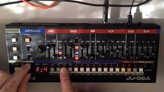 ROLAND JU-06A - SEQUENCER TUTORIAL (PATTERNS, EDITING, SAVING)