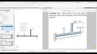 Moment Reaction Forces on Structure | Engineering Problem 4.16 | Solidworks
