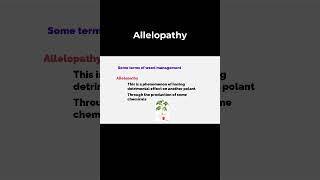 Allelopathy