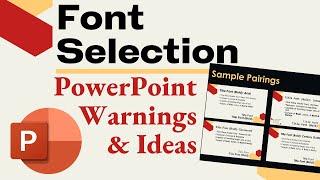 PowerPoint Font Selection: Problems & Recommendations