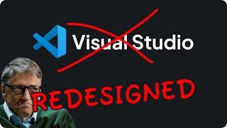 I spent 10 DAYS redesigning Visual Studio Code... | Speed UI Design
