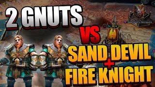 DOUBLE GNUT IS CRAZY! FIRE KNIGHT 10 AND SAND DEVIL! | Raid Shadow Legends
